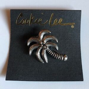 Cookie Lee Palm Tree Pin NWT